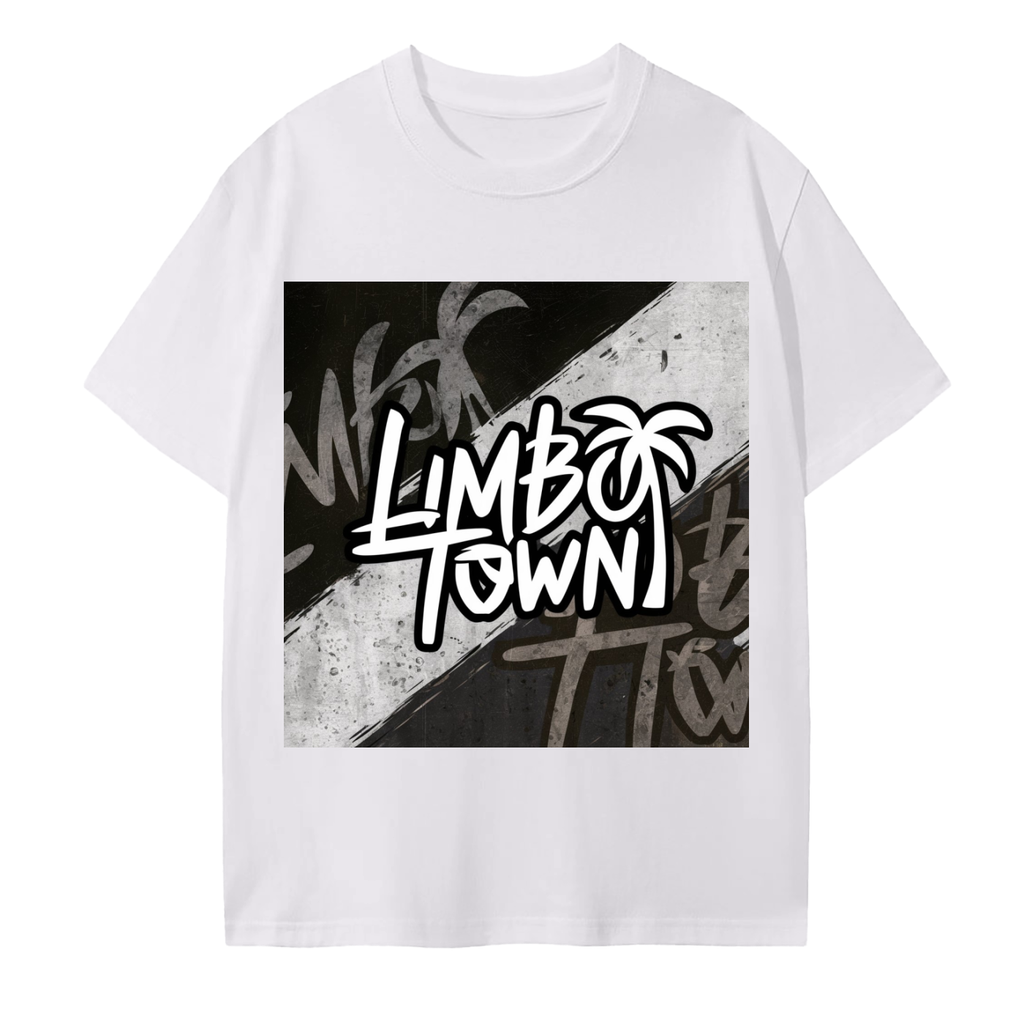 Black and white Cotton T-Shirt
